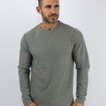 Μπλούζα Regular Fit Μονόχρωμη Γκρί