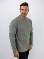 Μπλούζα Regular Fit Μονόχρωμη Γκρί