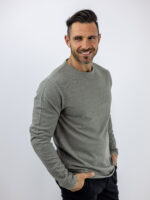 Μπλούζα Regular Fit Μονόχρωμη Γκρί