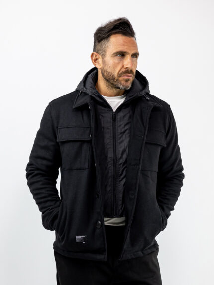 Μπουφάν με αποσπώμενο γιλέκο Regular Fit Μαύρο