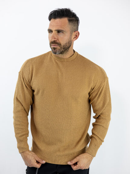 Πουλόβερ Oversized Μονόχρωμο Ταμπά