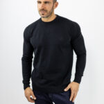 Πουλόβερ Slim Fit Μονόχρωμο Μαύρο