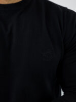 Πουλόβερ Slim Fit Μονόχρωμο Μαύρο