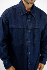 Jean Cargo Balloon & Jean Πουκάμισο Oversized Μπλέ
