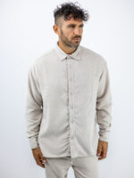 Παντελόνι Jogger Loose Fit & Πουκάμισο Regular Fit Μπέζ