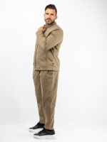 Zακέτα Regular Fit & Παντελόνι Jogger Loose Fit Μπέζ