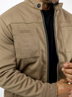 Zακέτα Regular Fit & Παντελόνι Jogger Loose Fit Μπέζ