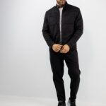 Zακέτα Regular Fit & Παντελόνι Jogger Loose Fit Μαύρο