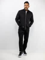 Zακέτα Regular Fit & Παντελόνι Jogger Loose Fit Μαύρο