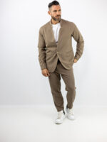 Παντελόνι Jogger Loose Fit & Σακάκι Overshirt Καφέ