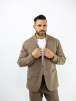 Παντελόνι Jogger Loose Fit & Σακάκι Overshirt Καφέ