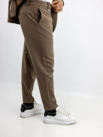 Παντελόνι Jogger Loose Fit & Σακάκι Overshirt Καφέ