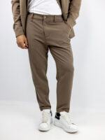 Παντελόνι Jogger Loose Fit & Σακάκι Overshirt Καφέ