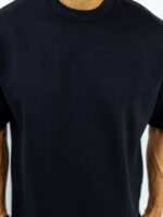 T-Shirt Oversized Μονόχρωμο Μαύρο