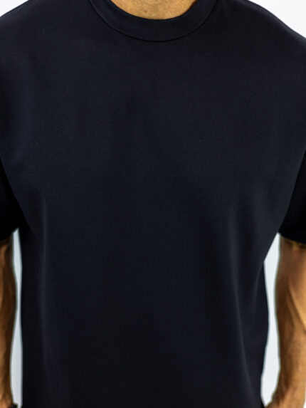T-Shirt Oversized Μονόχρωμο Μαύρο