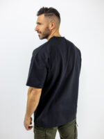T-Shirt Oversized Μονόχρωμο Μαύρο