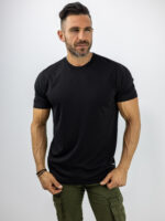 T-Shirt Technikal Regular Fit Μαύρο