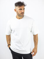 T-Shirt Oversized Μονόχρωμο Λευκό