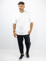 T-Shirt Oversized Μονόχρωμο Λευκό