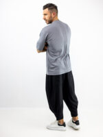 T-Shirt Overzised Μονόχρωμο Γκρί