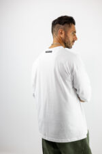 T-Shirt Oversized & Στάμπα Μπροστά Λευκό
