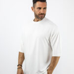 T-Shirt Oversized Μονόχρωμο Λευκό
