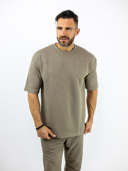 T-Shirt Oversized Μονόχρωμο Fanco