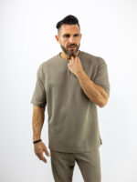 T-Shirt Oversized Μονόχρωμο Fanco