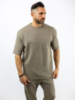 T-Shirt Oversized Μονόχρωμο Fanco