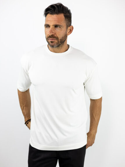T-Shirt Regular Fit Modal Off White