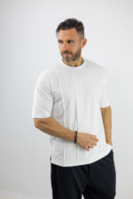 T-Shirt Oversized Μονόχρωμο Λευκό