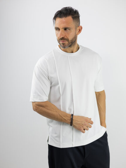T-Shirt Oversized Μονόχρωμο Λευκό