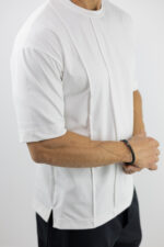 T-Shirt Oversized Μονόχρωμο Λευκό