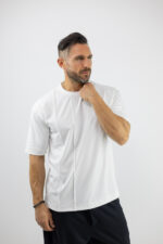 T-Shirt Oversized Μονόχρωμο Λευκό