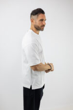 T-Shirt Oversized Μονόχρωμο Λευκό