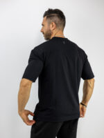 T-Shirt Regular Fit Modal Μαύρο