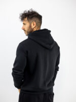 Ζακέτα Φούτερ & Κουκούλα Μαύρη