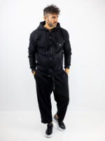 Ζακέτα Φούτερ & Κουκούλα Μαύρη