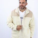 Ζακέτα Fleece Regular Fit Μπέζ