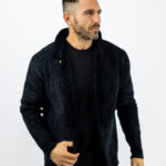 Ζακέτα Πουκάμισο Κοτλέ Μαύρο