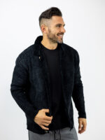 Ζακέτα Πουκάμισο Κοτλέ Μαύρο