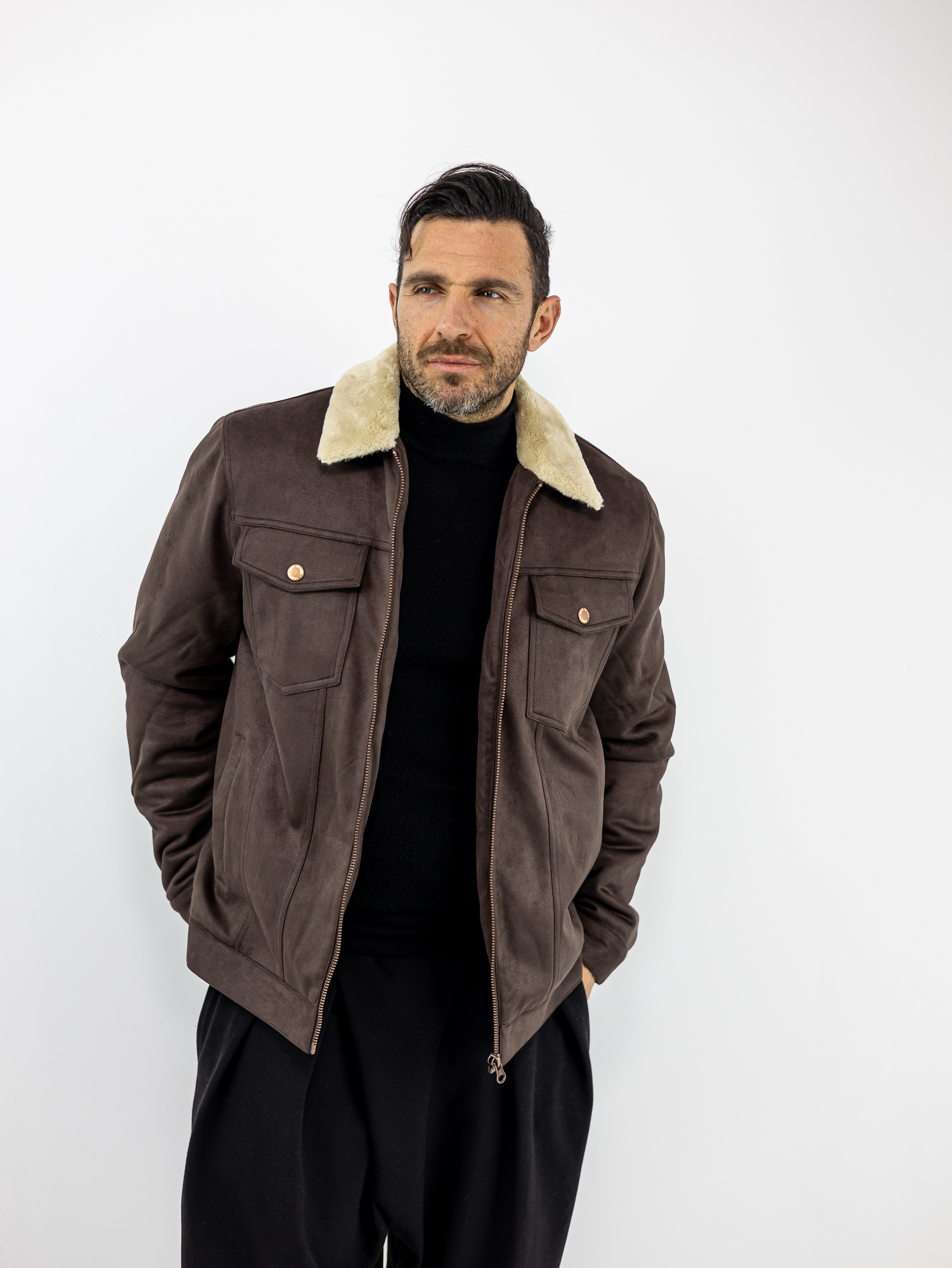 ZAKETA_INDIGODE_120546_KAFE_01-2.jpg Μπουφάν Woody Regular Fit Καφέ