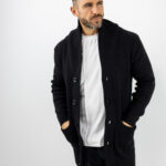 Ζακέτα Πλέκτή Regular Fit Μαύρη