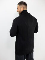 Ζακέτα Πλέκτή Regular Fit Μαύρη