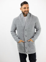 Ζακέτα Πλεκτή Regular Fit Γκρί