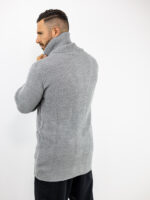 Ζακέτα Πλεκτή Regular Fit Γκρί