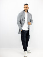 Ζακέτα Πλεκτή Regular Fit Γκρί