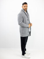 Ζακέτα Πλεκτή Regular Fit Γκρί