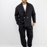 Παντελόνι Jogger Loose Fit & Σακάκι Overshirt Μαύρο