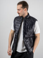 Μπουφάν Αμάνικο Shinny Μαύρο